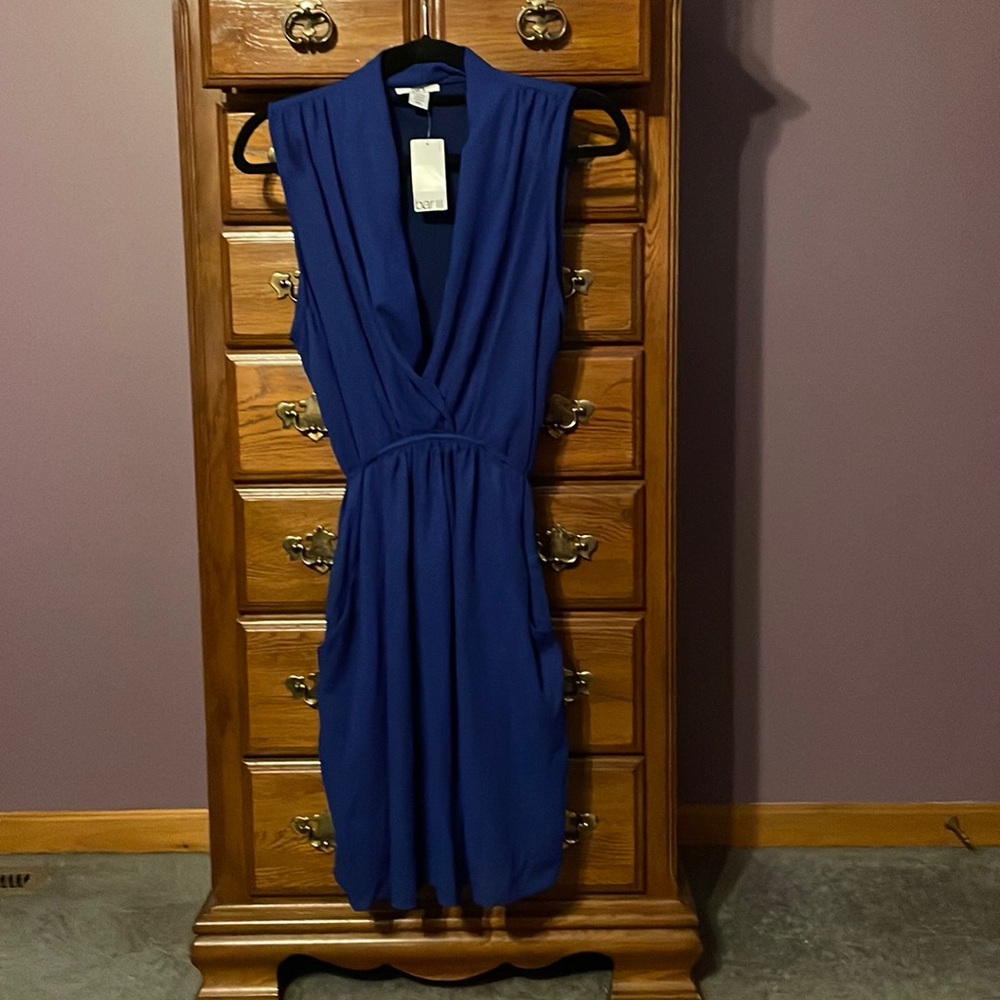 Bar III Short, Sleeveless Dress - NWT - Blue - Size XXL